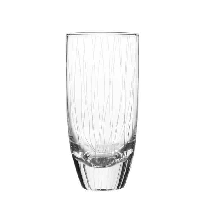 Qualia Glass Breeze 4 Piece 20oz. Glass Drinking Glass Glassware Set